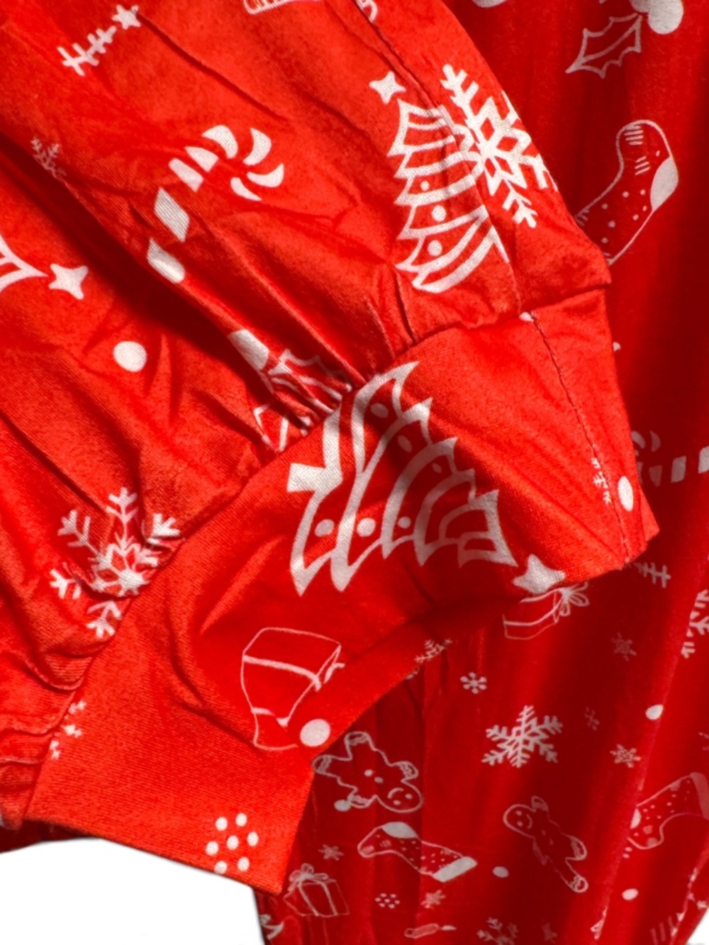 Ekouaer Christmas Pajama Pants Womens L Red Gingerbread Holiday Lounge - Picture 7 of 10